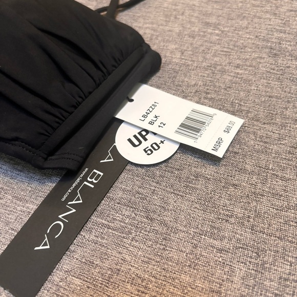 La Blanca Women's Standard Island Goddess Bandeau Bikini Swimsuit Top - Picture 11 of 11